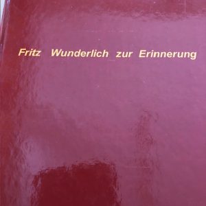 Buch - Fritz Wunderlich zur Erinnerung